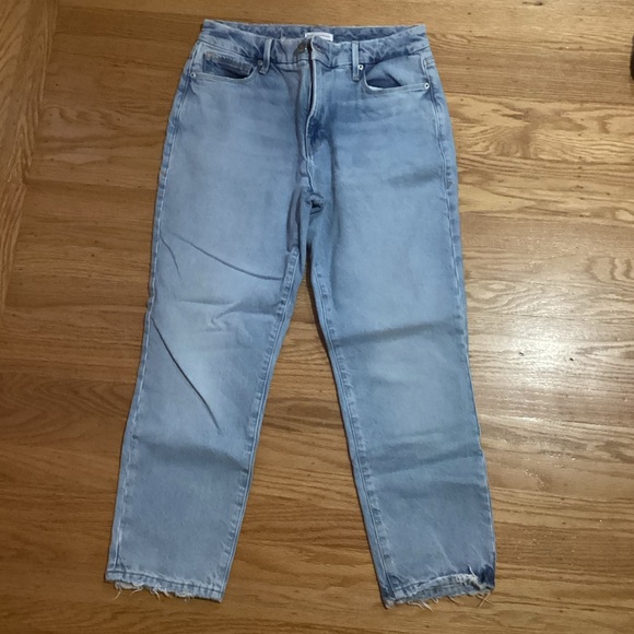 Good Girlfriend High Waist Straight Leg Jeans - only worn once. Size: 2/26 - Picture 3 of 3